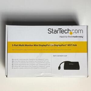 StarTech MSTDP123DP 3-Port Multi Monitor Mini DisplayPort to DisplayPort MST Hub